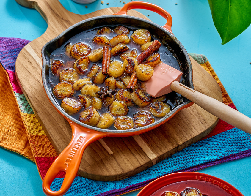 Banana Caramelada com Sorvete